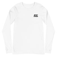 ICU Nurse Long Sleeve - Grey / White